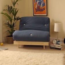 Wooden futon navy for sale  SIDMOUTH