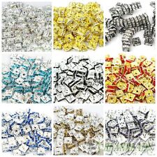 100pcs Top Czech Crystal Rhinestones Squaredelle Spacer Beads 5mm 6mm 8mm 10mm, used for sale  Shipping to South Africa