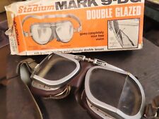 Original old stock Stadium motor cycle goggles Mark 9DG in box for sale  Shipping to South Africa