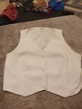 Ladies white waistcoat for sale  LEEDS