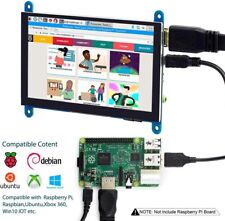 Pantalla táctil Raspberry Pi 5 pulgadas con soporte, módulo de pantalla LCD HDMI 800x480 segunda mano  Embacar hacia Argentina