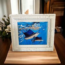 Guy Harvey "Oasis in the Blue" Tile Art Encased Frame Marine Wildlife Painting for sale  Shipping to South Africa