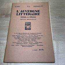 Auvergne littéraire numéro d'occasion  Gerzat