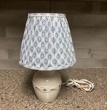Longaberger Pottery Woven Traditions Blue Lamp &  Provincial Paisley Blue Shade for sale  Shipping to South Africa