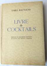 Bauwens. livre cocktails d'occasion  France