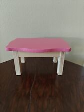 Kidkraft Dollhouse Wooden Furniture Pink Bench Table Toy Few Scratches for sale  Shipping to South Africa