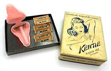 Juego de navajas rosa Kewtie años 1930-40 paquete original de 3 cuchillas. Kitsch de viaje para damas segunda mano  Embacar hacia Mexico