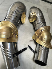 Fantasia cosplay medieval guarda braço com caldeirões cavaleiro armadura de ombro Larp comprar usado  Enviando para Brazil