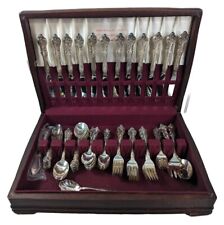 76 PC INTERNATIONAL DEEP SILVER PLATE ORLEANS SILVERPLATE SILVERWARE FLATWARE for sale  Shipping to South Africa
