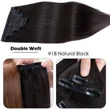 Usado, Mega clipe grosso em extensões de cabelo humano Remy 100% real tramas duplas 8 peças preto comprar usado  Enviando para Brazil