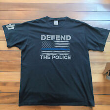Port & Co. Camiseta Hombre XL/manga corta/negro+gráfico serigrafía/tema policial segunda mano  Embacar hacia Argentina