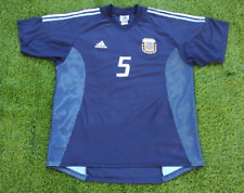 Camiseta de visitante Adidas Argentina - #5 Mascherano - Copa Mundial Sub 20 2003 segunda mano  Argentina 