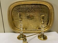 Etched brass serving for sale  Wyanet