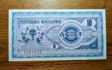 Macedonia banconota dinari usato  Vertemate Con Minoprio
