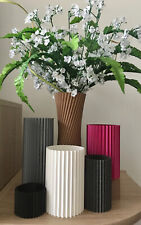 Elegant ribbed vases for sale  LONDON