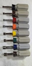 Conjunto de ferramentas artesanais raras métricas Stubby NutDriver 4-11mm -H- Fabricado nos EUA *LEIA* comprar usado  Enviando para Brazil