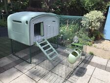Omlet Eglu cube MK1 / Mark 1 Chicken Coop, 2m run, sunshade and Feeders/waterers for sale  SOUTHAMPTON