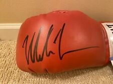 Luva de boxe vermelha Everlast assinada por Lefty Mike Tyson autografada Beckett BAS comprar usado  Enviando para Brazil