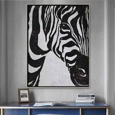 36"Ściana biura domowego Dekoracja sztuka Nowoczesna 100% Ręcznie robiony obraz olejny na płótnie-zebra, używany na sprzedaż  Wysyłka do Poland