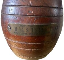Boer War  Naval Wooden Barrel Teak Of HMS Terrible Whose Guns Relieved Ladysmith, used for sale  Shipping to South Africa