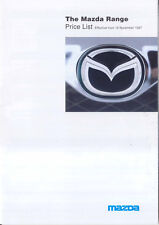 Mazda price list for sale  BATLEY