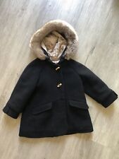 Abrigo de invierno Zara Baby negro guisante 2T-3T forrado de piel con capucha abrigo para niño pequeño segunda mano  Embacar hacia Argentina
