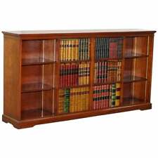 VERY RARE HARRODS LONDON KENNEDY MAHOGANY SIDEBOARD TV MEDIA CABINET FAUX BOOKS for sale  Shipping to South Africa