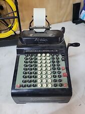 Calculadora mecánica de adición máquina de negocios registro manivela vintage R C Allen, usado segunda mano  Embacar hacia Argentina