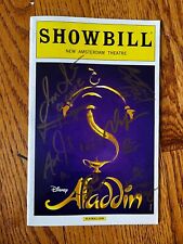Aladdin signed playbill for sale  Sharon