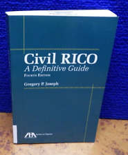 Usado, Civil RICO A Definitive Guide Quarta Edição Gregory P Joseph SC comprar usado  Enviando para Brazil