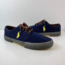 Zapatos de lona Polo Ralph Lauren para hombre Faxon azul bajo Ripstop talla 8 D segunda mano  Embacar hacia Argentina