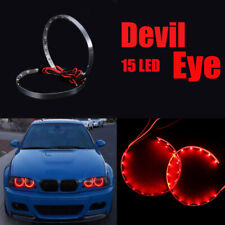 2x 15LED Devil Eyes Angle Eyes Design Red Light Headlight Projector Ring Lamp segunda mano  Embacar hacia Argentina