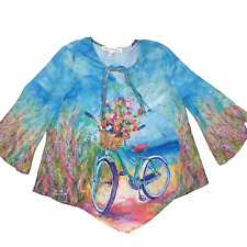 Blusa Leoma Lovegrove Petite média superior bicicleta flores comprar usado  Enviando para Brazil