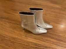 Silver ankle boots for sale  NORMANTON
