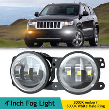 Conjunto de luces antiniebla LED de 4"" pulgadas para Jeep Grand Cherokee 2011-2013 2x segunda mano  Embacar hacia Mexico