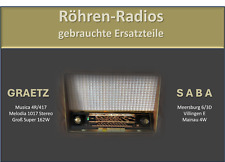 Röhrenradio ersatzteile graet gebraucht kaufen  Wiesbaden