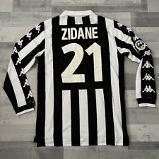 Camiseta deportiva de fútbol americano rara de Zidane 21 manga larga de la Juventus 99/00 segunda mano  Embacar hacia Argentina