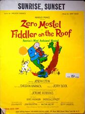 1964 ZERO MOSTEL IN FIDDLER ON THE ROOF AMERICA'S MOST ACCLAIMED - MUSIC SHEET for sale  Shipping to Ireland