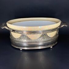 White lusterware casserole for sale  Earlville