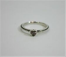 PANDORA Pink cubic zirconia heart beaded ring Size 47 I Thames Hospice, used for sale  MAIDENHEAD