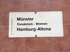 Zuglaufschild münster hamburg gebraucht kaufen  Schönberg