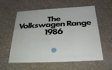 Folheto Volkswagen VW Range 1986 Polo Golf GTI 16v Scirocco comprar usado  Enviando para Brazil
