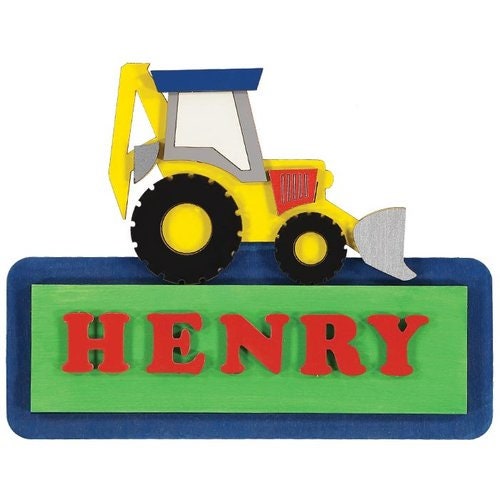 Digger personalised wooden for sale  