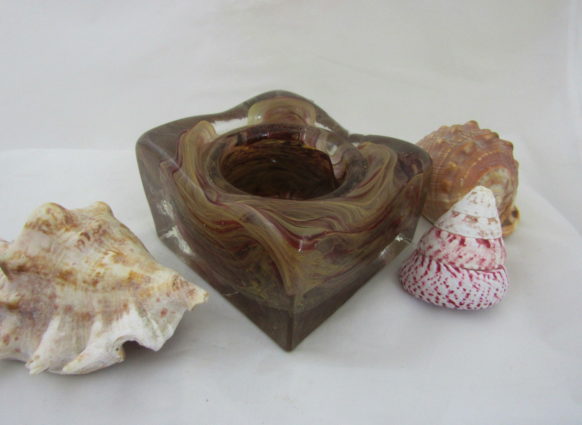 Large glass.block candle for sale  