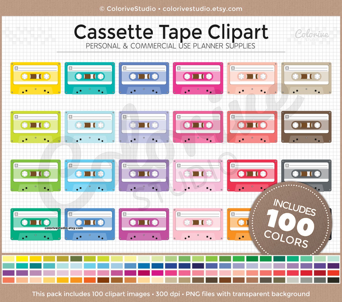 100 cassette tape for sale  