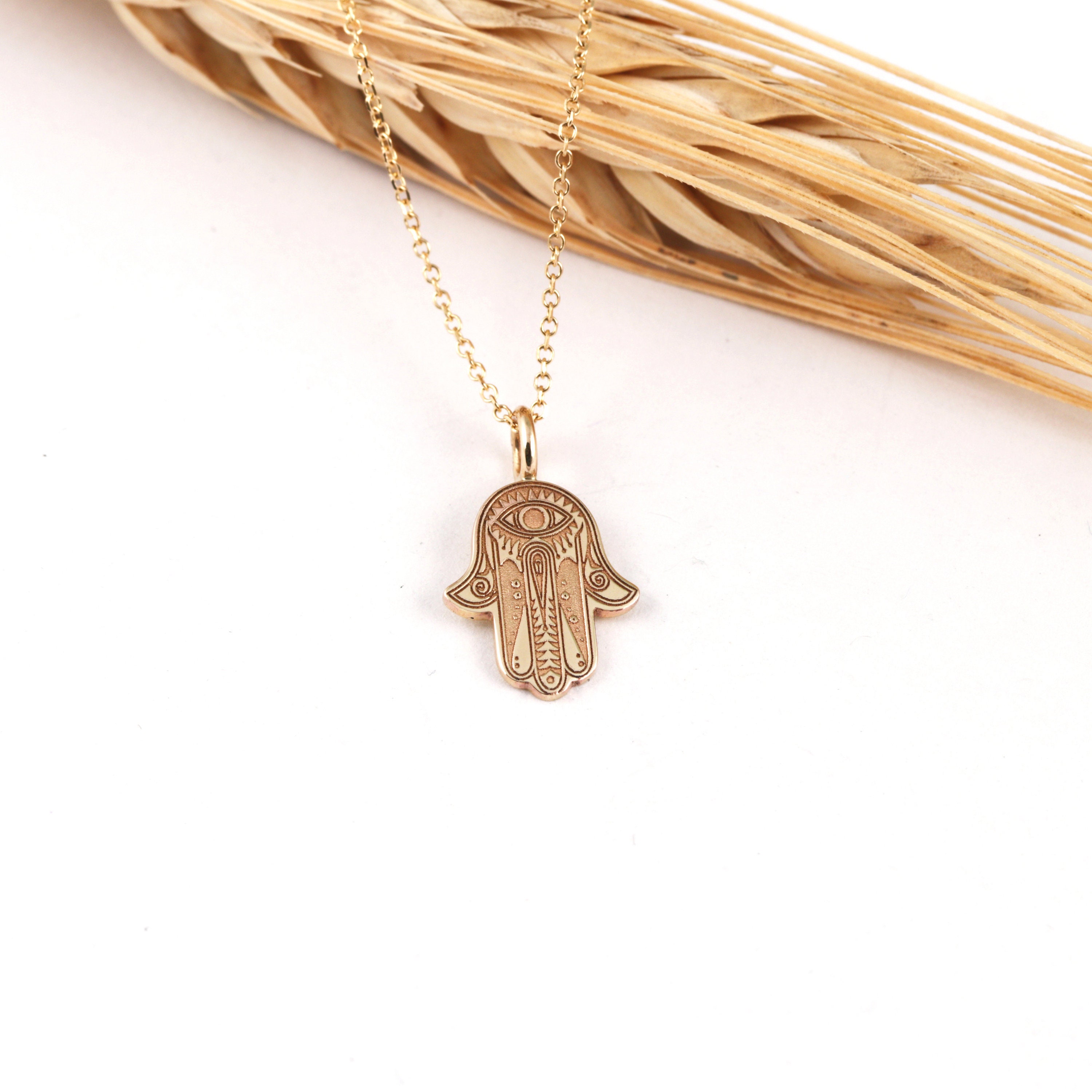Solid gold hamsa for sale  