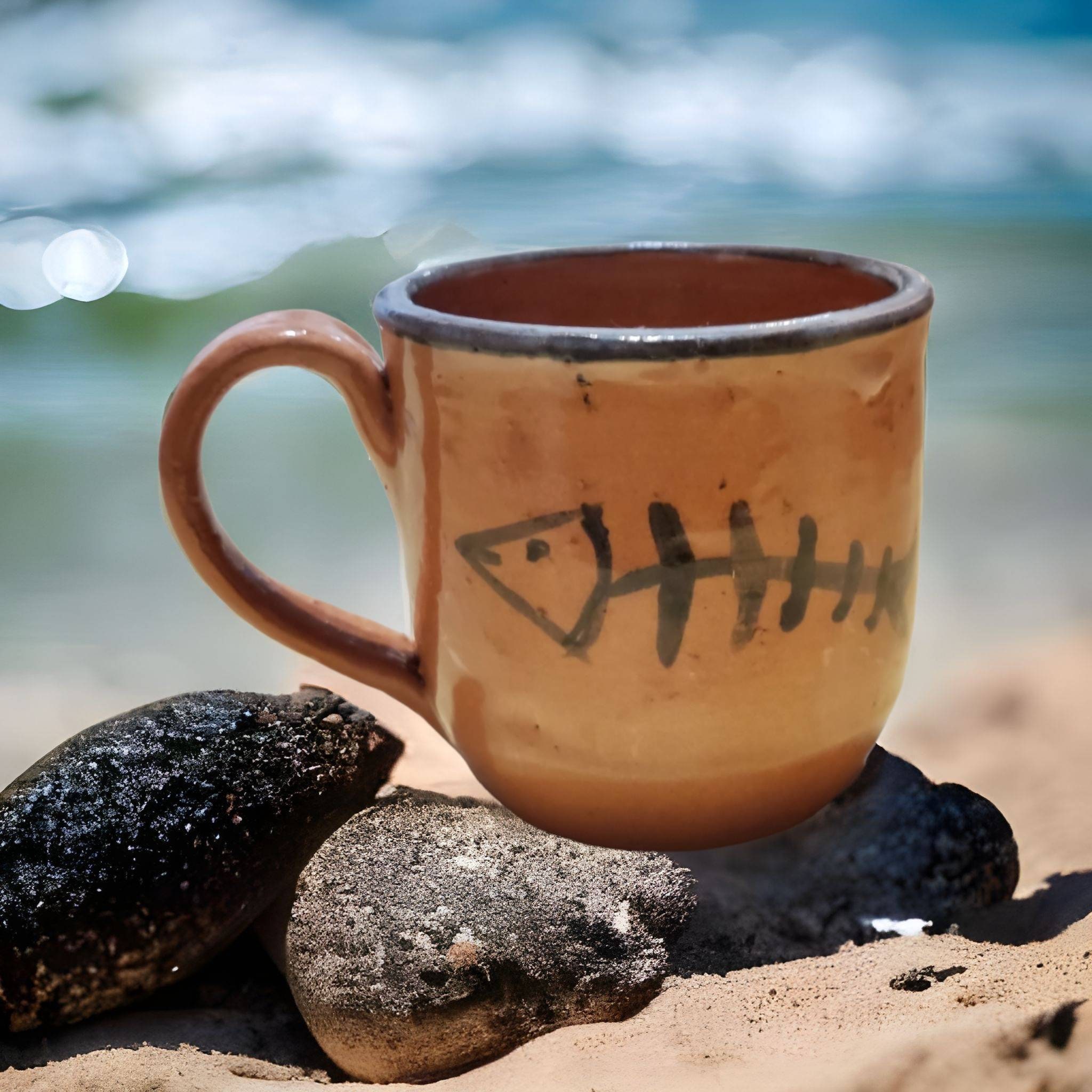 Handthrown pottery mug for sale  