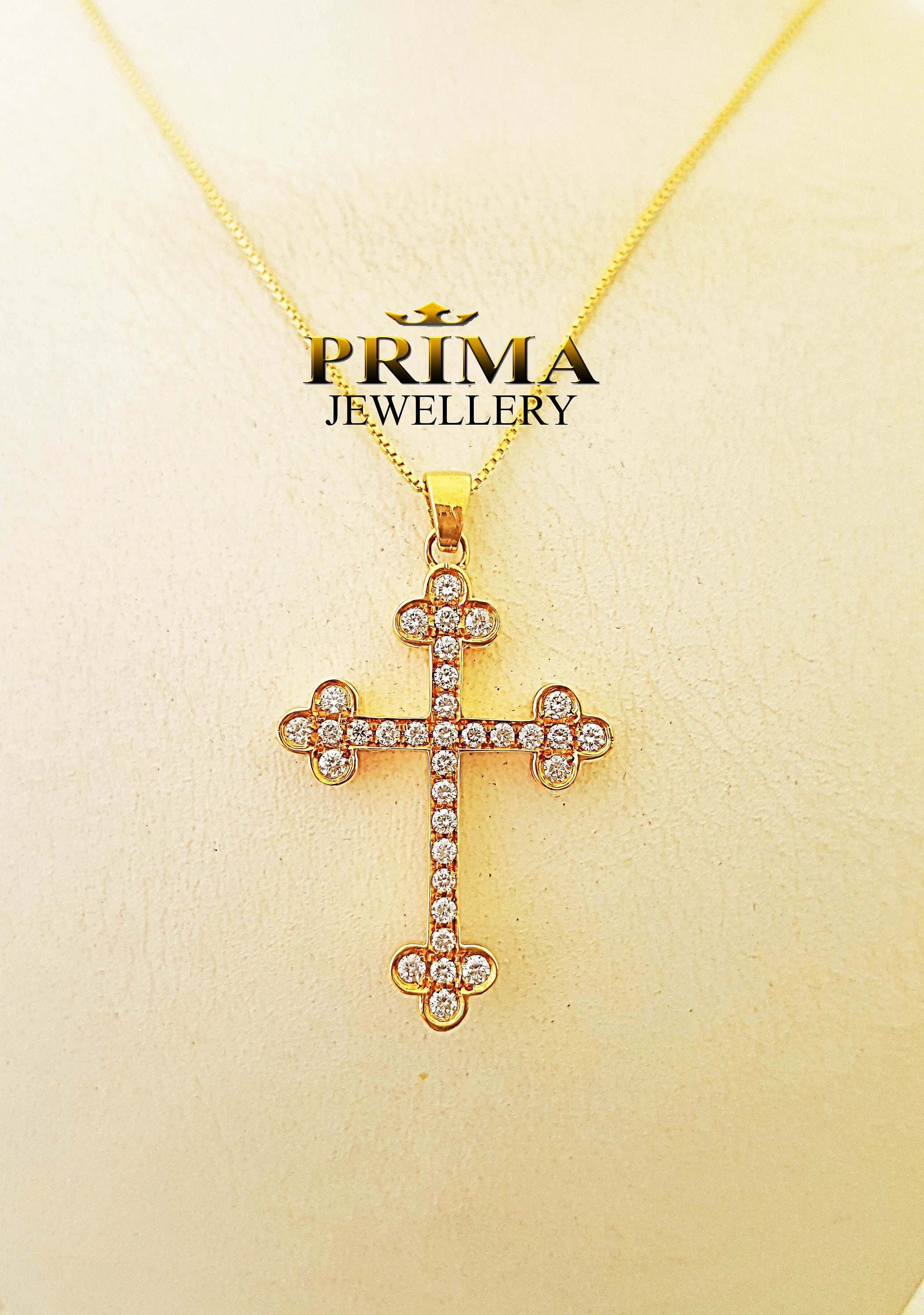 Diamond cross necklace for sale  