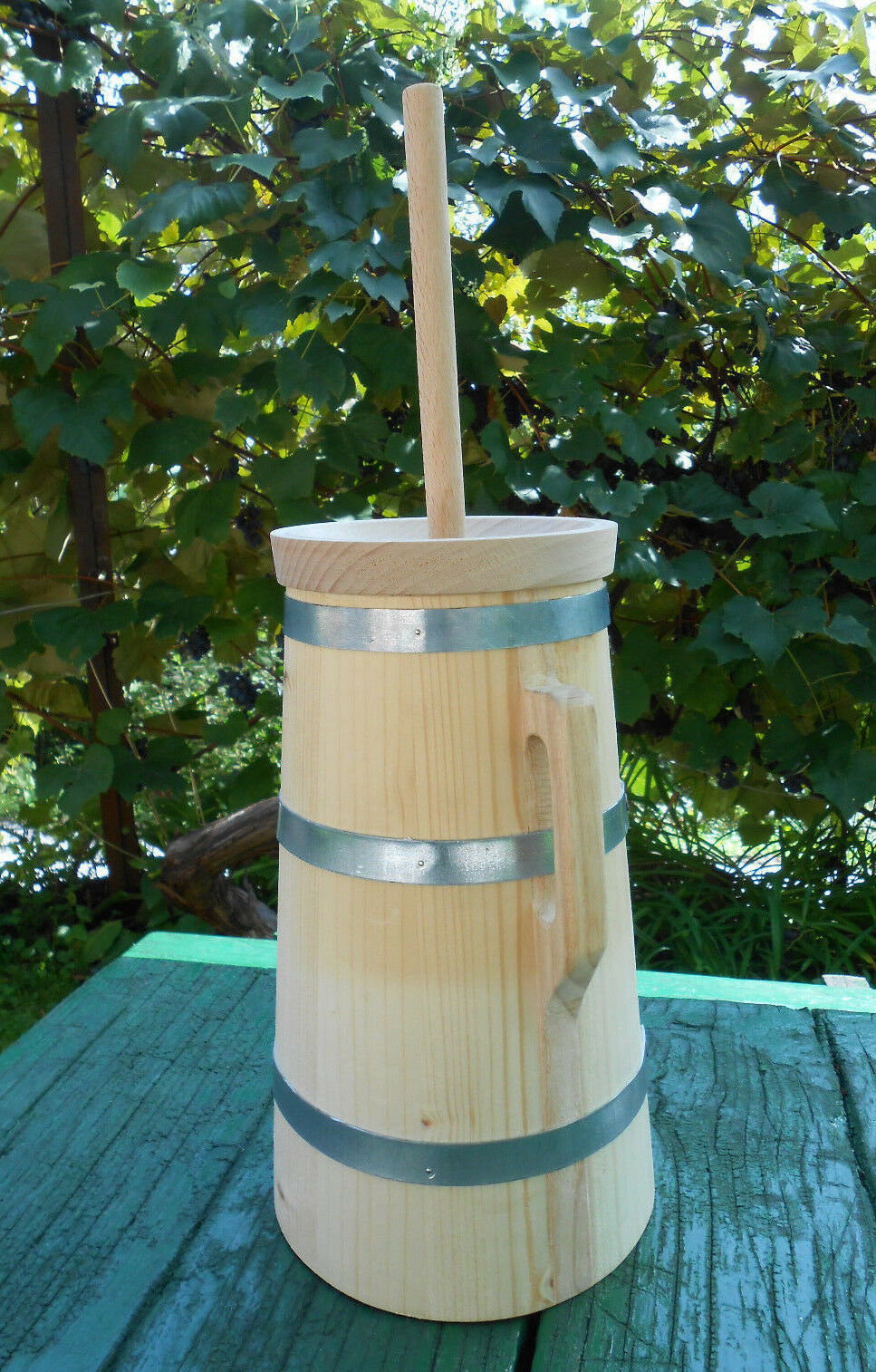 Wooden plunger butter for sale  