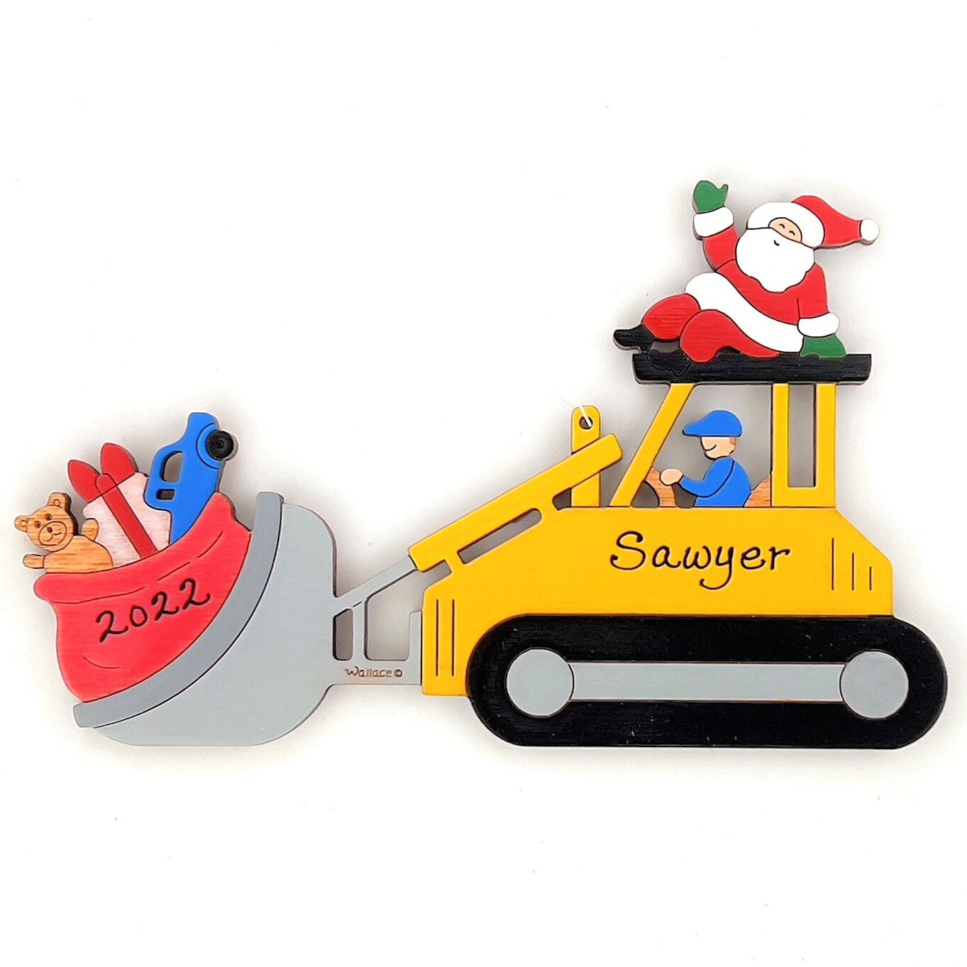 Personalized christmas bulldozer for sale  
